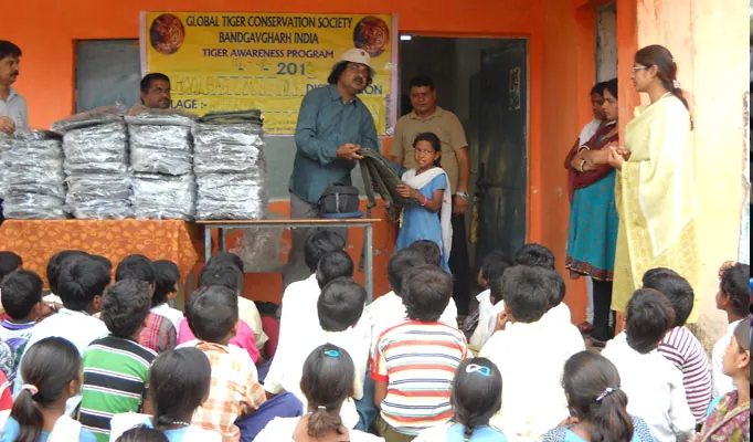 Community outreach near Bandhavgarh National Park
